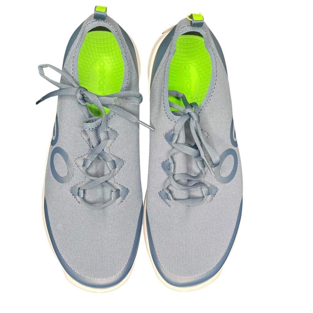 NWT OOFOS Men’s Gray and Green Athletic Shoes Size 11.5 - Picture 2 of 8